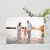 We hebben het weer gedaan | 2e Baby foto zwangersc Aankondiging (Staand voorkant)