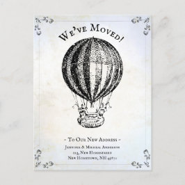 We hebben heteluchtballon Funny verplaatst Aankondigingskaart