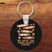 We Hebben Hetzelfde Hart Binnen Unity Black Histor Sleutelhanger (Voorkant)