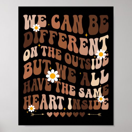 We hebben hetzelfde hart binnen zwarte geschiedeni poster (Voorkant)