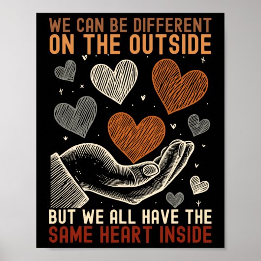 We hebben hetzelfde hart binnen zwarte geschiedeni poster (Voorkant)