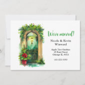 We hebben Holiday Christmas Holly Door verplaatst Aankondiging (Voorkant)