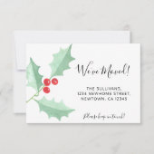 We hebben Holly Moving Aankondiging Mini Kaart ver (Voorkant)