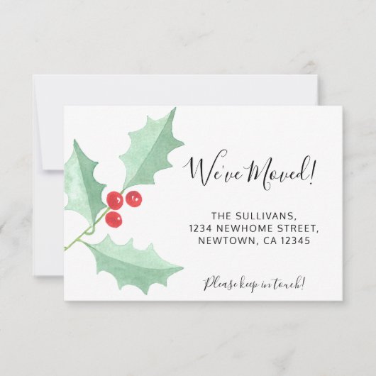 We hebben Holly Moving Aankondiging Mini Kaart ver (Voorkant)