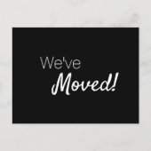 We hebben 'Home Modern Typography Custom Announce' Aankondigingskaart (Voorkant)