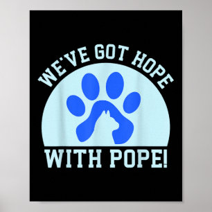 We Hebben Hoop Met Paus! Vintage Poster