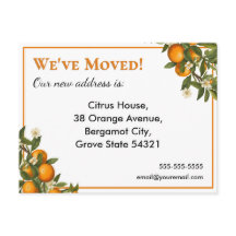We hebben House Move Sinaasappels Fruit Briefkaart