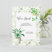 We hebben Houseplant en Terrazzo Moving Aankondiging (Staand voorkant)