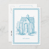 We hebben  Huis Briefkaart Blauw verplaatst (Voorkant / Achterkant)