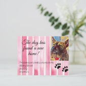 We hebben huisdier foto nieuwe adres bericht verpl aankondigingskaart (Staand voorkant)