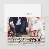 We hebben huwelijksfotokalligrafie briefkaart (Voorkant / Achterkant)