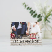 We hebben huwelijksfotokalligrafie briefkaart (Staand voorkant)