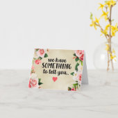 We hebben iets te vertellen kaart (Gele Bloem)