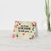 We hebben iets te vertellen kaart (Voorkant)