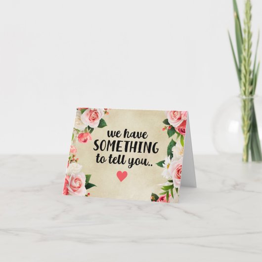 We hebben iets te vertellen kaart (Voorkant)