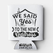 We hebben ja-adres gezegd, grappige nieuwe homeown blikjeskoeler (Achterkant)