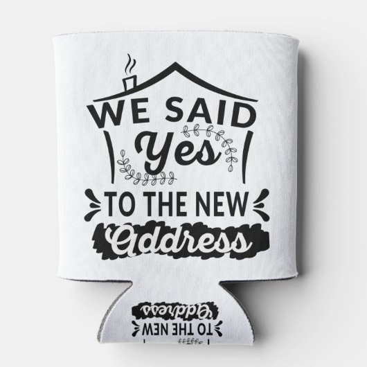 We hebben ja-adres gezegd, grappige nieuwe homeown blikjeskoeler (Achterkant)