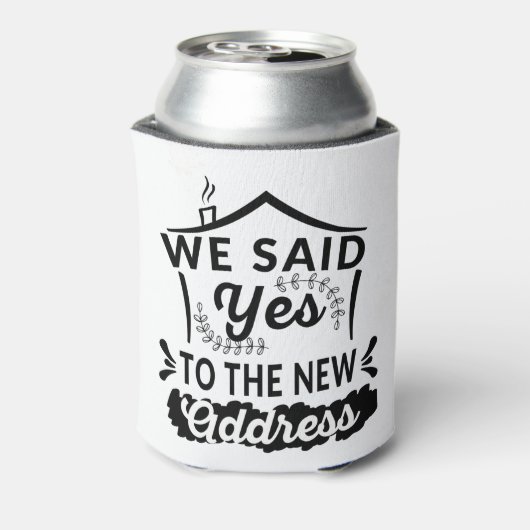 We hebben ja-adres gezegd, grappige nieuwe homeown blikjeskoeler (Blikje Achterkant)