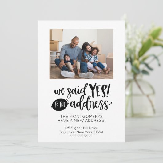 We hebben ja gezegd op het adres Beweging Aankondiging (Staand voorkant)