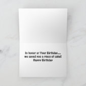 WE HEBBEN 'JE EEN PARIEKENLAND VAN CAKE' GEDAAN. KAART (Binnen)