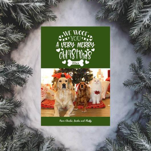 We hebben je een prettige kerstfotofeestkaart gege feestdagenkaart