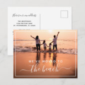 We hebben je familiefoto verplaatst. aankondigingskaart (Voorkant / Achterkant)