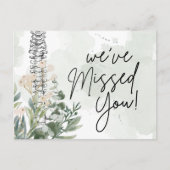 We hebben je gemist, Chiropractie Recall Briefkaar Briefkaart (Voorkant)