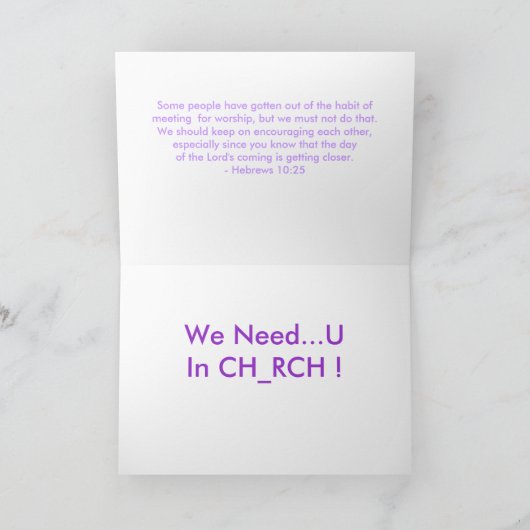 We hebben je gemist in de Kaart (Binnen)