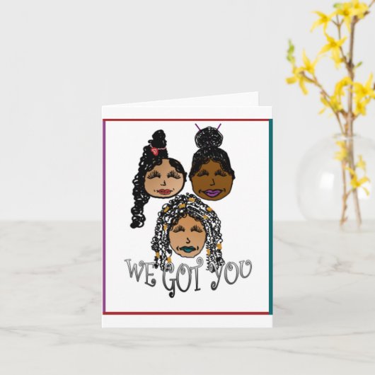 We hebben je groet. kaart (Gele Bloem)