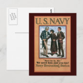 We hebben je nodig in de Tweede Wereldoorlog Briefkaart (Voorkant / Achterkant)