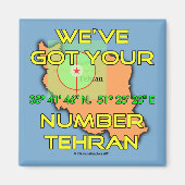 We hebben je nummer in Teheran. Magneet (Voorkant)