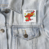 We hebben je nummer Noord-Korea. Vierkante Button 5,1 Cm (In situ)
