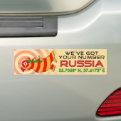 We hebben je Russische Bumpersticker. Bumpersticker (Op auto)