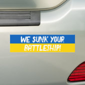 We hebben je slagschip tot zinken gebracht Pro Oek Bumpersticker (Op auto)