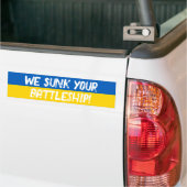 We hebben je slagschip tot zinken gebracht Pro Oek Bumpersticker (Op Truck)