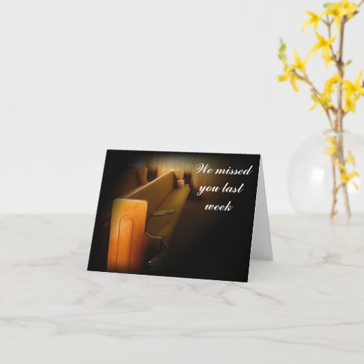 We hebben je vorige week gemist... kaart (Gele Bloem)