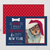 We hebben jullie een prettige kerstfoto-kaart gege feestdagenkaart (Voorkant / Achterkant)