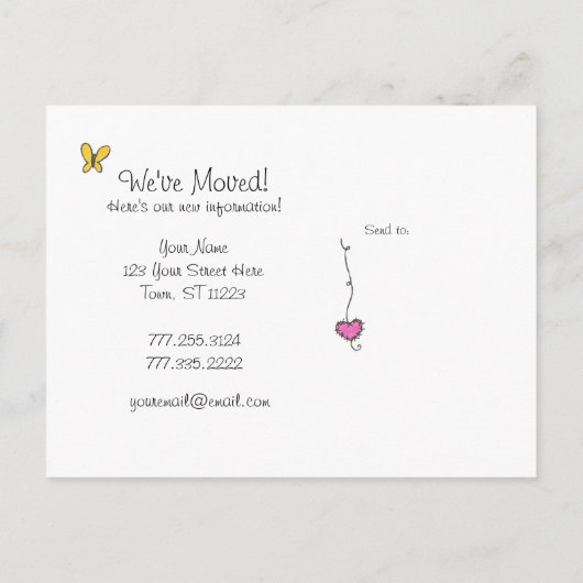 We hebben Kaart, patches verplaatst Aankondigingskaart (Achterkant)