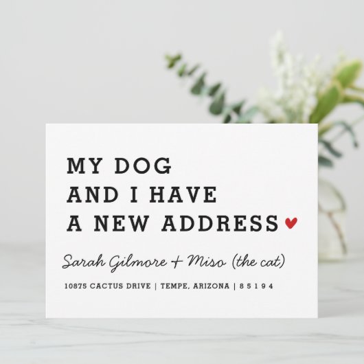 We hebben Kaart verplaatst | Mijn hond en ik beweg (Staand voorkant)