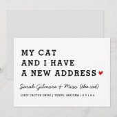 We hebben Kaart verplaatst | Mijn kat en ik bewege (Voorkant / Achterkant)