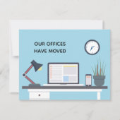 We hebben kantoren verplaatst Modern Business Addr Aankondiging (Voorkant)