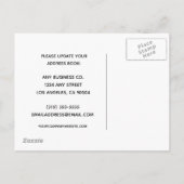 We hebben kantoren verplaatst Modern Business Addr Aankondigingskaart (Achterkant)