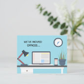 We hebben kantoren verplaatst Modern Business Addr Aankondigingskaart (Staand voorkant)