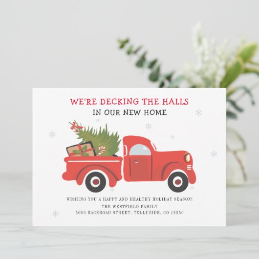 We hebben kerst-Feestdagen verplaatst. Aankondiging (Staand voorkant)