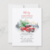 We hebben kerst-Feestdagen verplaatst. Notitiekaartje (Voorkant)