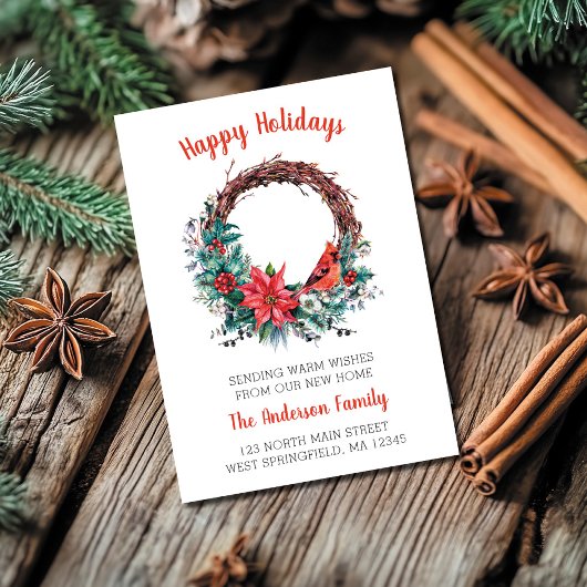 We hebben kerst Kaart kardinaal krans verplaatst