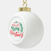 We hebben kerst met kerst keramische bal ornament (Rechts)