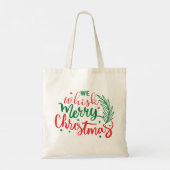 We hebben kerst met kerst tote bag (Achterkant)