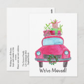 We hebben kerstauto verplaatst briefkaart (Voorkant / Achterkant)