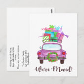 We hebben kerstauto verplaatst briefkaart (Voorkant / Achterkant)